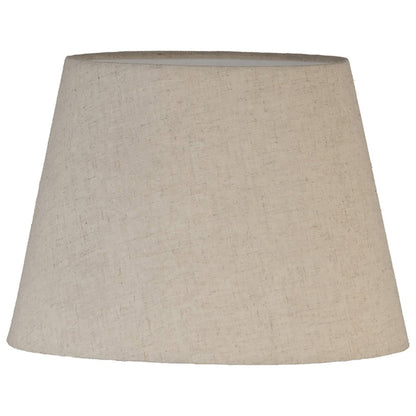 Solis Travertine / Walnut, Travertine & Walnut Wood Base, Linen Shade Table Lamp