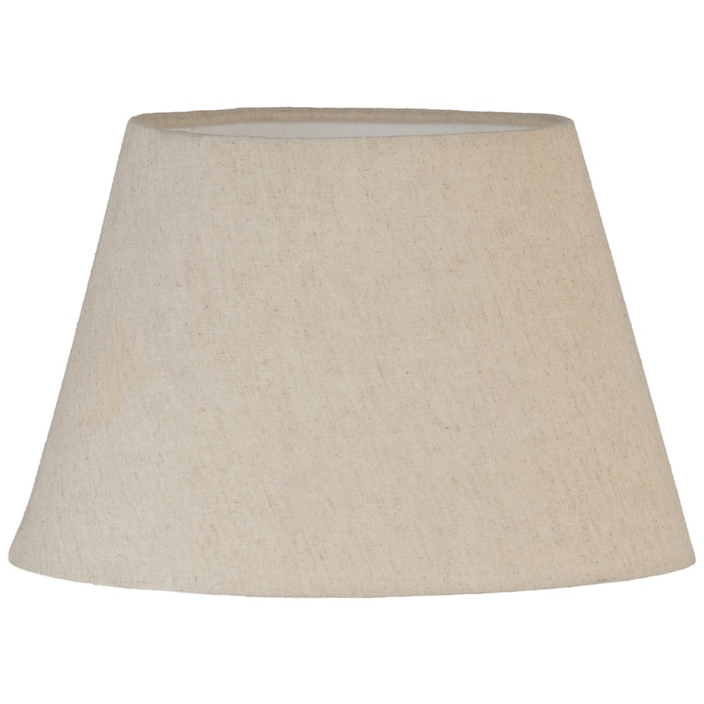Solis Travertine / Walnut, Travertine & Walnut Wood Base, Linen Shade Table Lamp