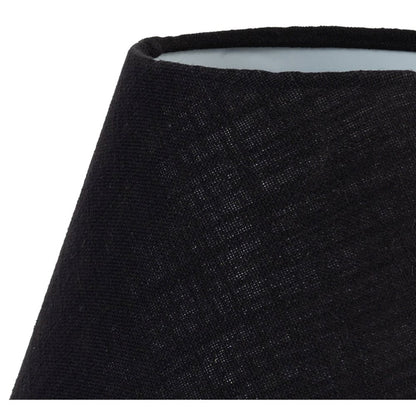 Pietra Black Genuine Marble Base And Cotton Shade Table Lamp