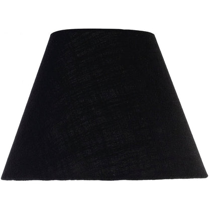 Pietra Black Genuine Marble Base And Cotton Shade Table Lamp