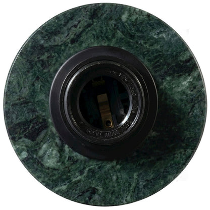 Pietra Green / Natural Genuine Marble Base And Linen Shade Table Lamp