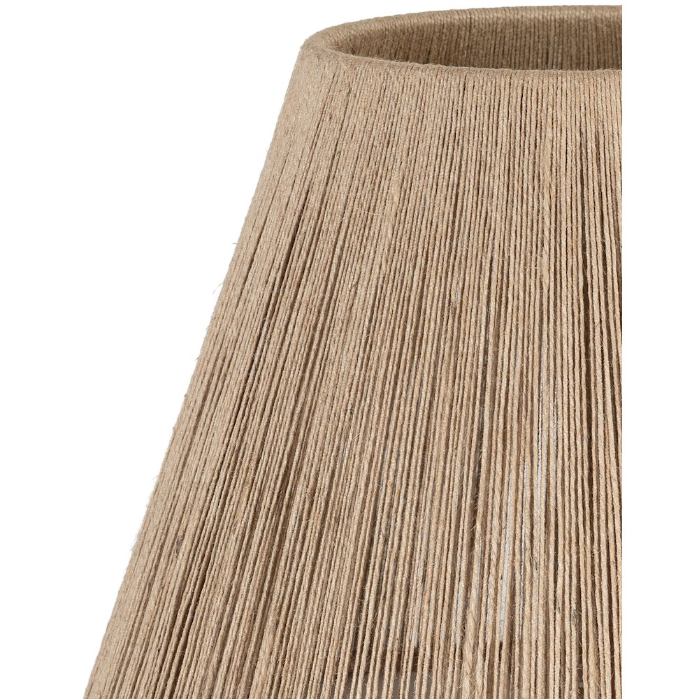 Pietra White / Natural Genuine Marble Base And Jute Shade Table Lamp