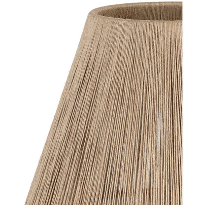 Pietra White / Natural Genuine Marble Base And Jute Shade Table Lamp