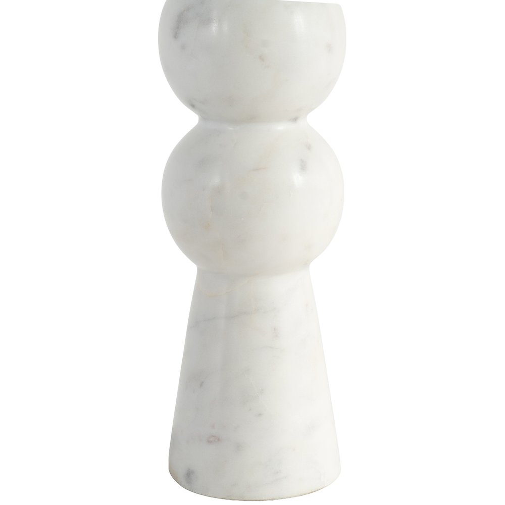 Pietra White / Natural Genuine Marble Base And Jute Shade Table Lamp