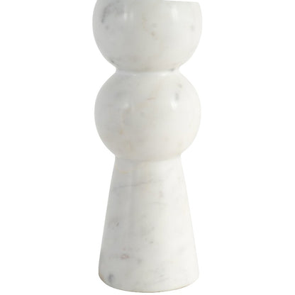Pietra White / Natural Genuine Marble Base And Jute Shade Table Lamp