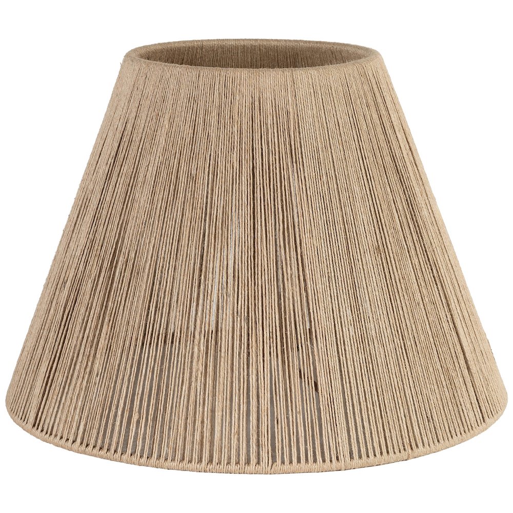 Pietra White / Natural Genuine Marble Base And Jute Shade Table Lamp