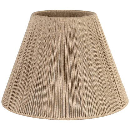 Pietra White / Natural Genuine Marble Base And Jute Shade Table Lamp
