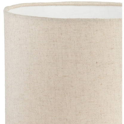 Dolomia Green / Off White Genuine Marble Base And Cotton Shade Table Lamp