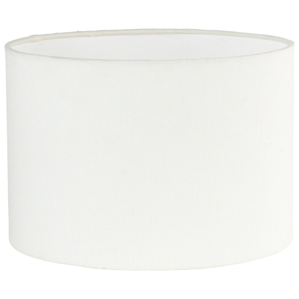 Dolomia White / Off White Genuine Marble Base And Cotton Shade Table Lamp