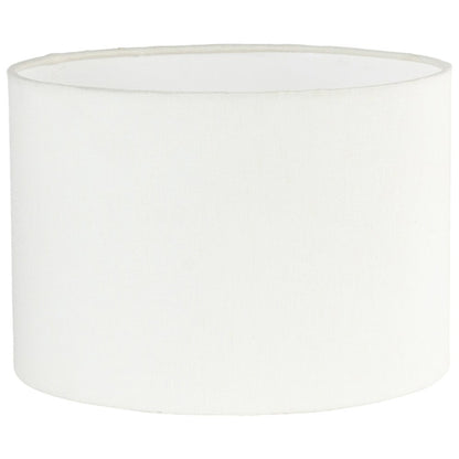 Dolomia White / Off White Genuine Marble Base And Cotton Shade Table Lamp