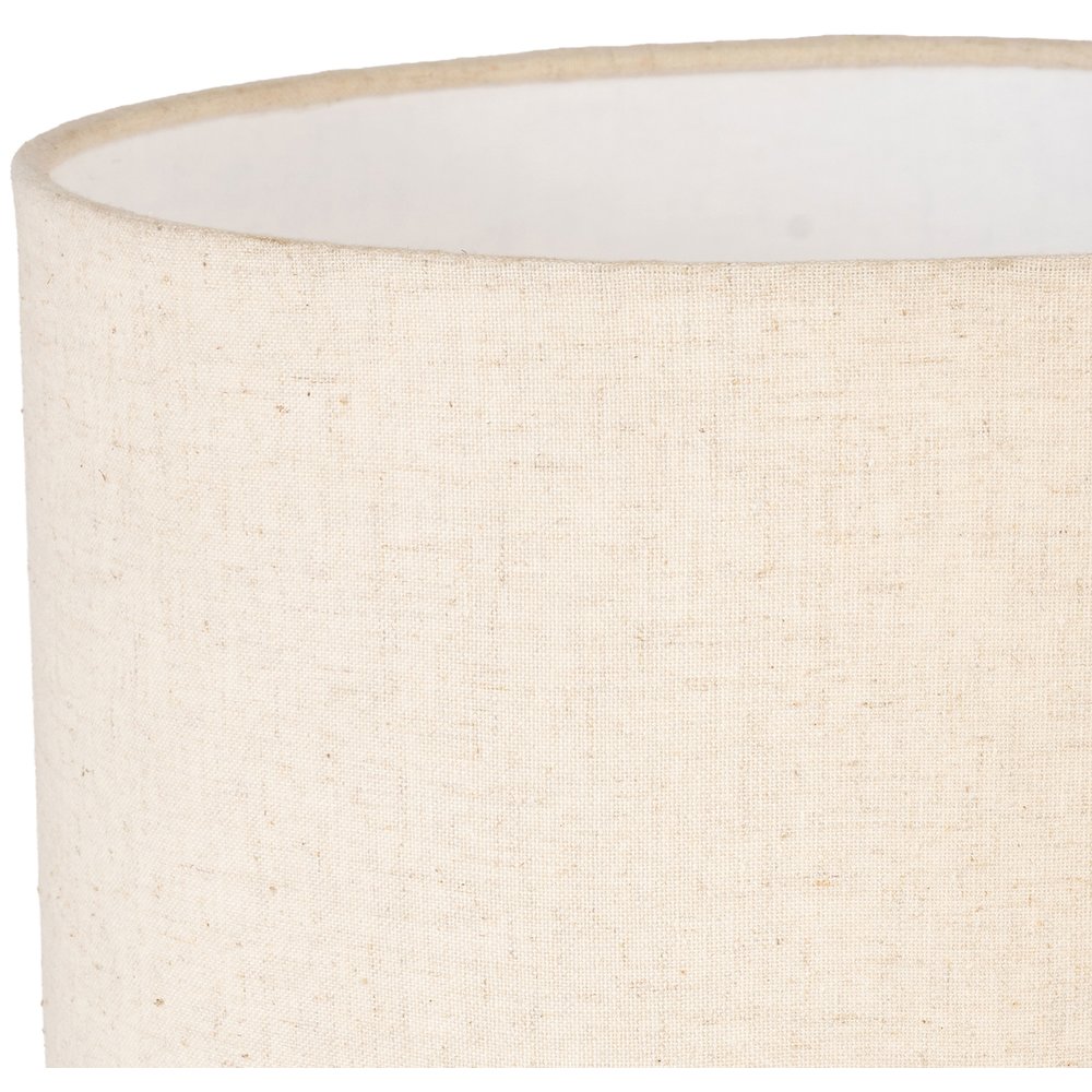 Dolomia Travertine / Natural Travertine Base And Linen Shade Table Lamp