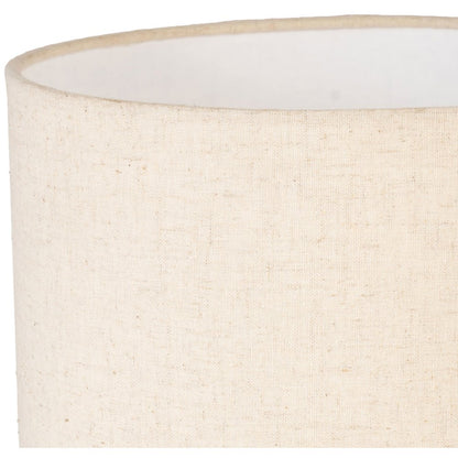 Dolomia Travertine / Natural Travertine Base And Linen Shade Table Lamp