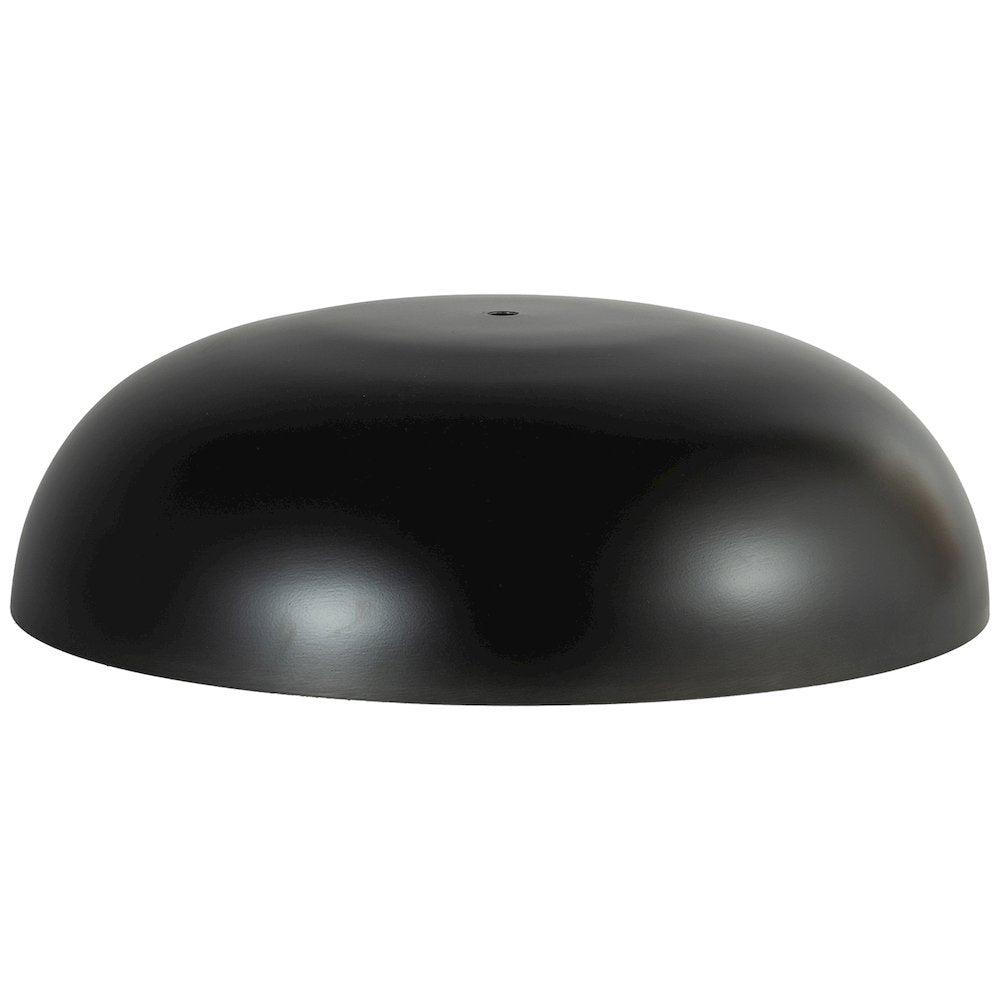 Arcadia Travertine / Black Travertine Base And Iron Shade Table Lamp