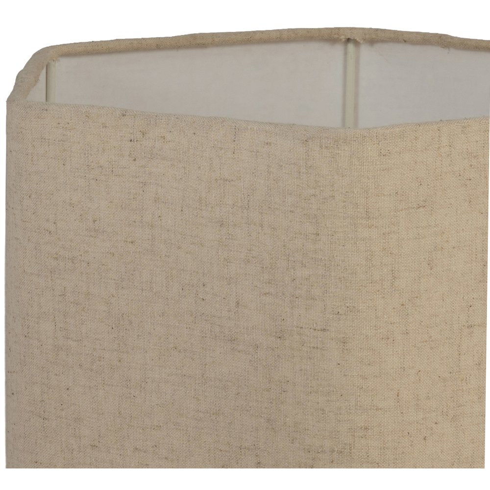 Juniper Brown / Natural Mango Wood Base And Linen Shade Table Lamp