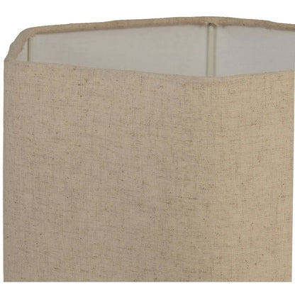 Juniper Brown / Natural Mango Wood Base And Linen Shade Table Lamp