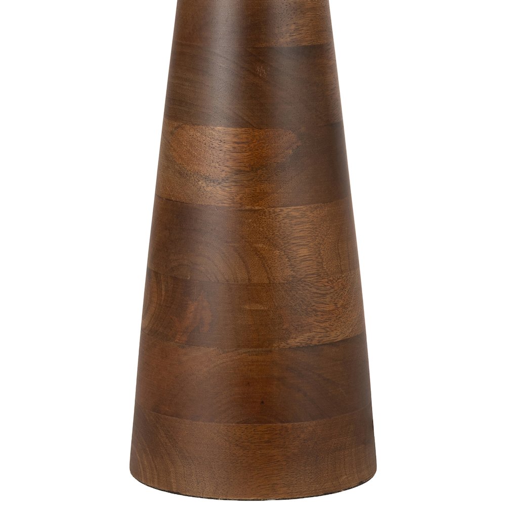 Juniper Brown / Natural Mango Wood Base And Linen Shade Table Lamp