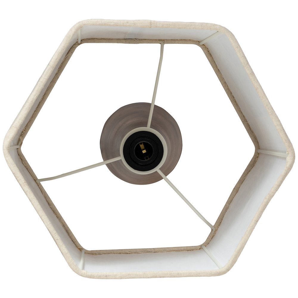 Juniper Brown / Natural Mango Wood Base And Linen Shade Table Lamp
