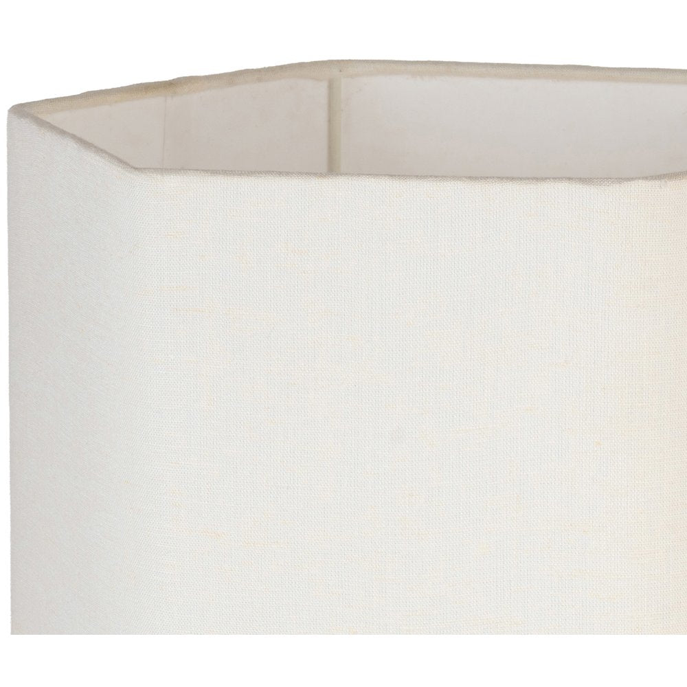 Juniper Natural / Off White Mango Wood Base And Cotton Shade Table Lamp