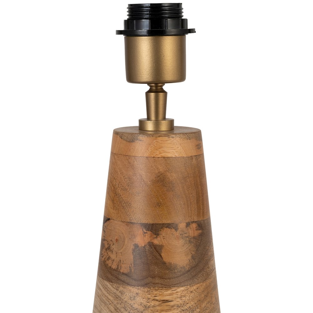 Juniper Natural / Off White Mango Wood Base And Cotton Shade Table Lamp