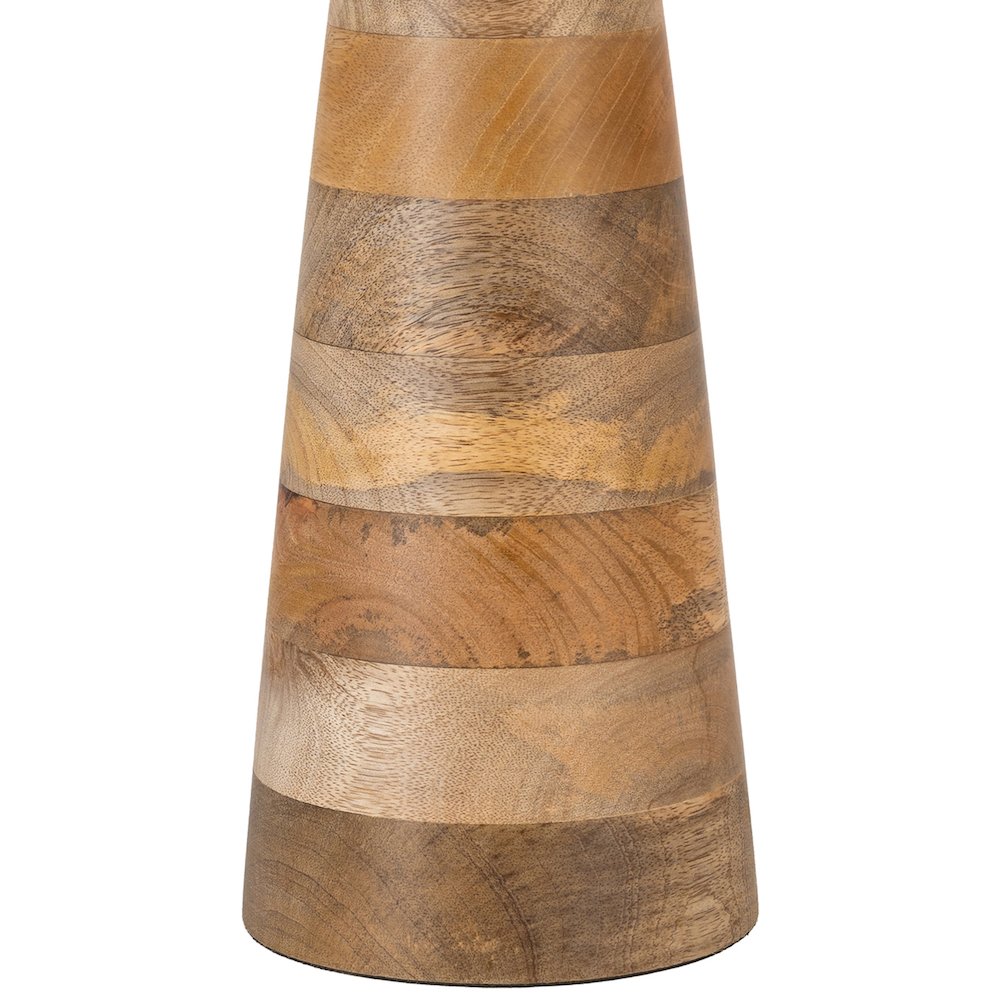 Juniper Natural / Off White Mango Wood Base And Cotton Shade Table Lamp