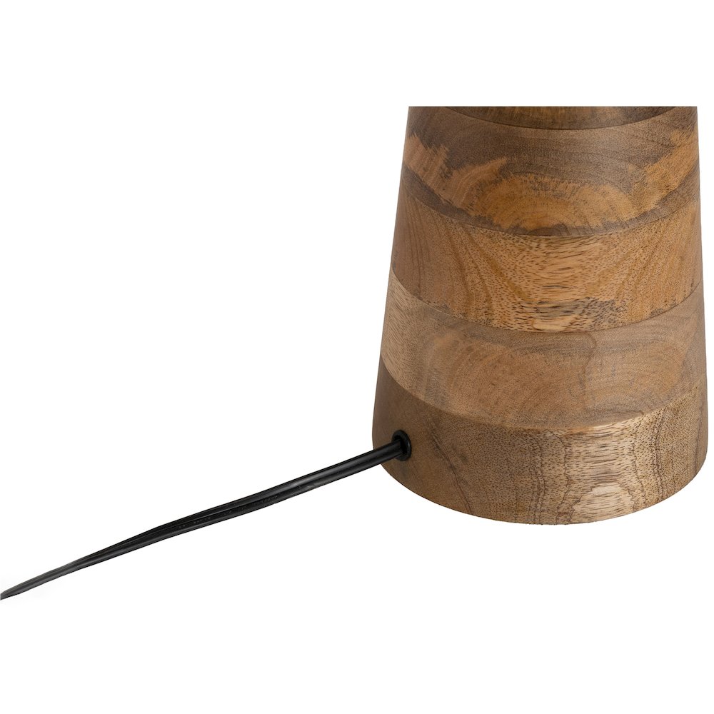 Juniper Natural / Off White Mango Wood Base And Cotton Shade Table Lamp