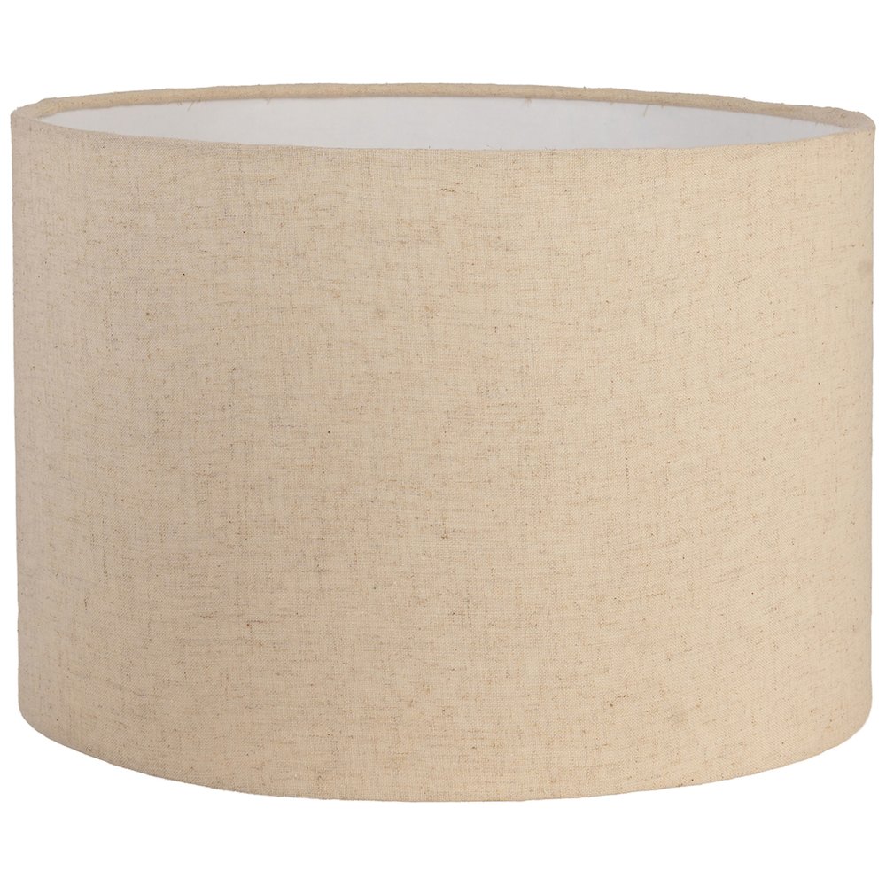 Palea Travertine / Natural Mango Wood Base And Linen Shade Table Lamp