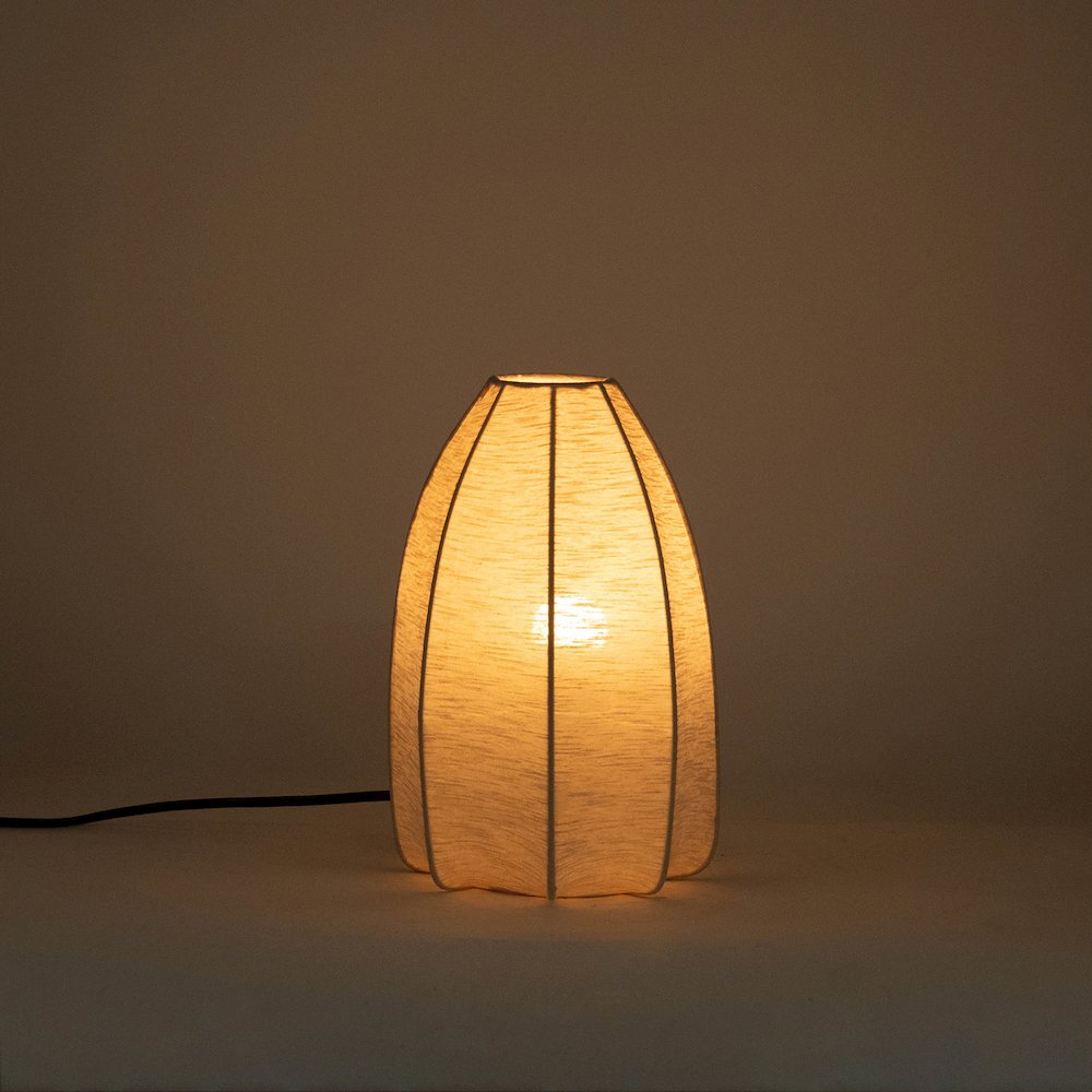 Lumaire Taupe Stretch Fabric Table Lamp