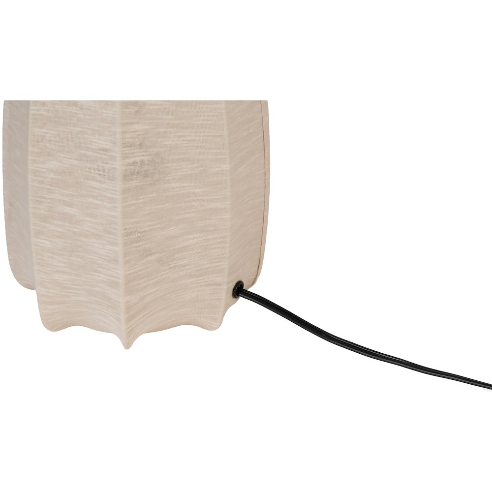 Lumaire Taupe Stretch Fabric Table Lamp