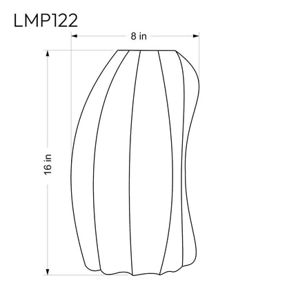 Lumaire Off White Stretch Fabric Table Lamp