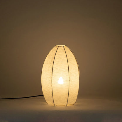 Lumaire Off White Stretch Fabric Table Lamp