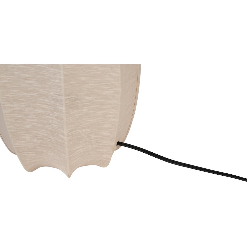 Lumaire Taupe Stretch Fabric Table Lamp