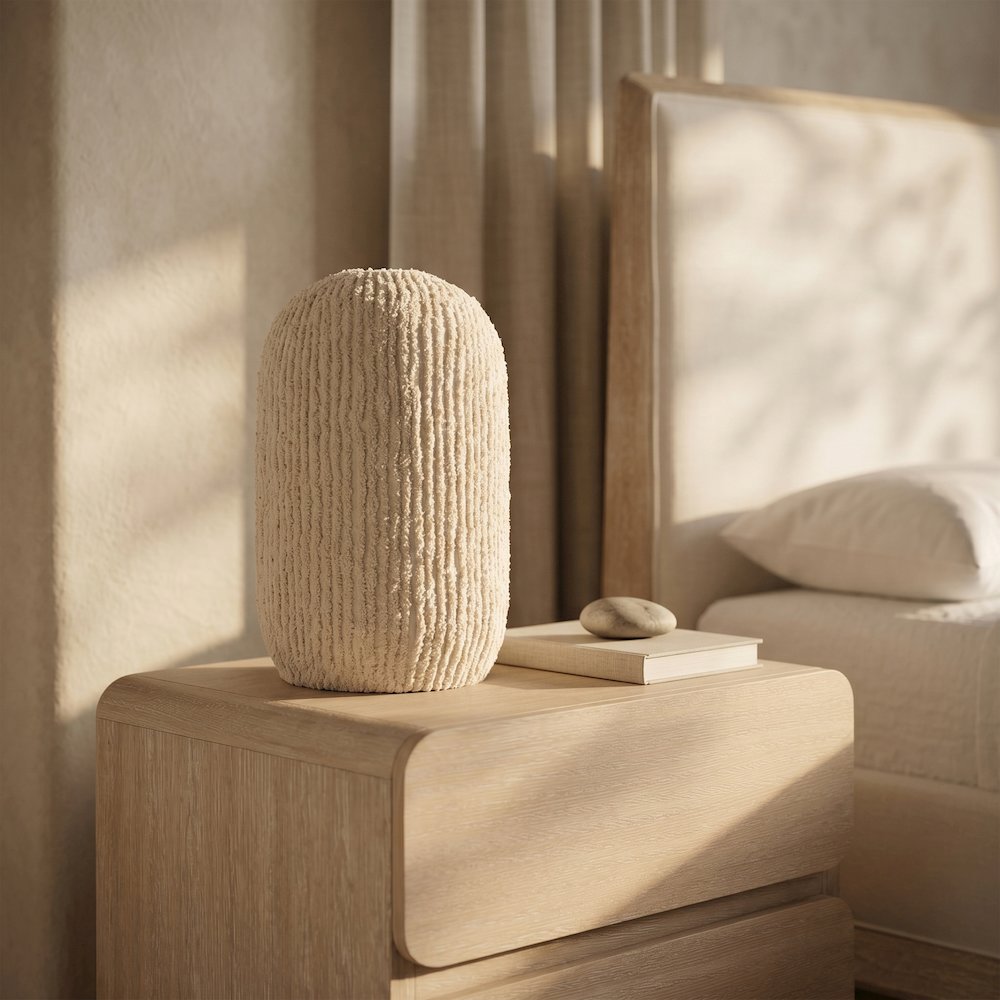 Aurello Beige Fabric Table Lamp