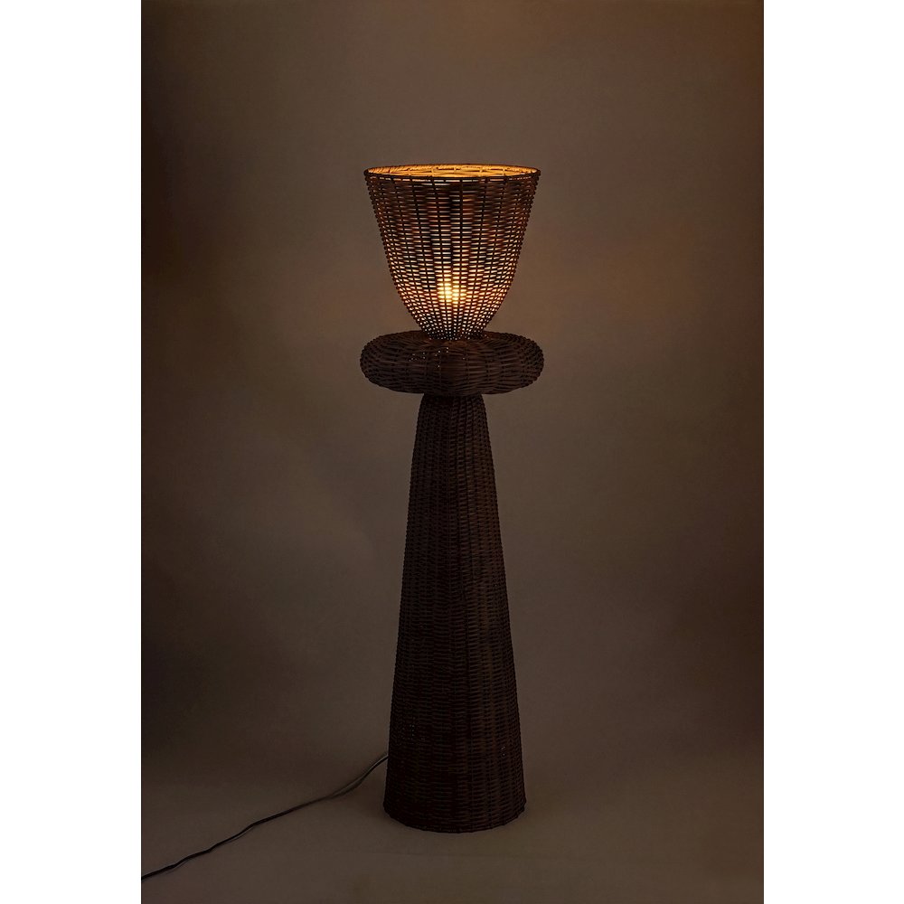 Kindred Brown Rattan Floor Lamp