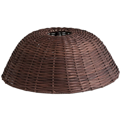 Havana Brown Rattan Table Lamp