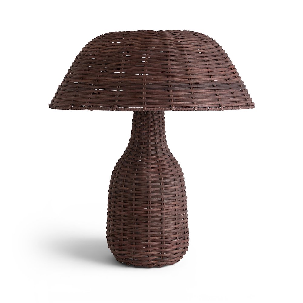 Havana Brown Rattan Table Lamp