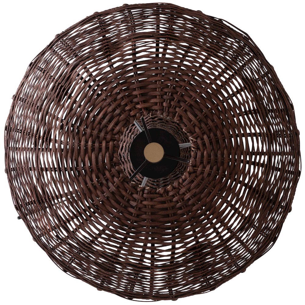 Havana Brown Rattan Table Lamp