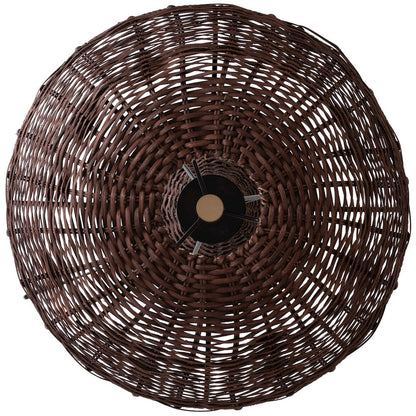 Havana Brown Rattan Table Lamp