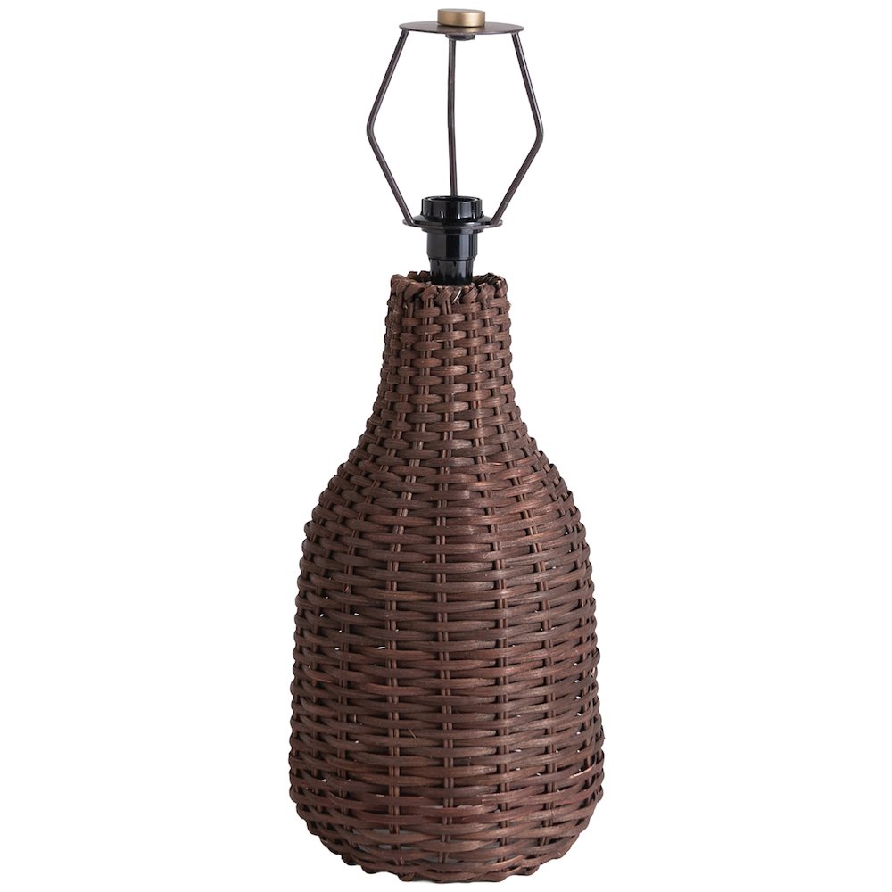 Havana Brown Rattan Table Lamp