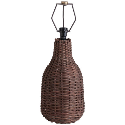 Havana Brown Rattan Table Lamp