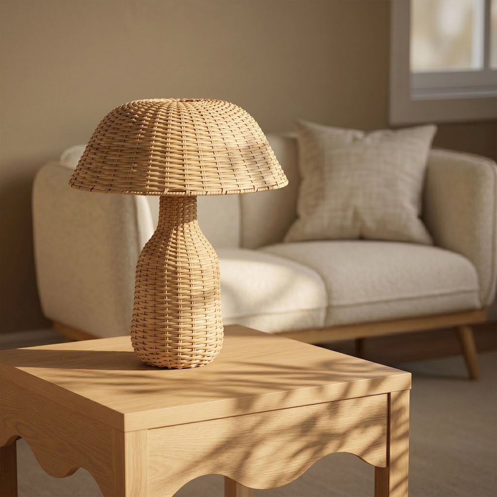 Havana Natural Rattan Table Lamp