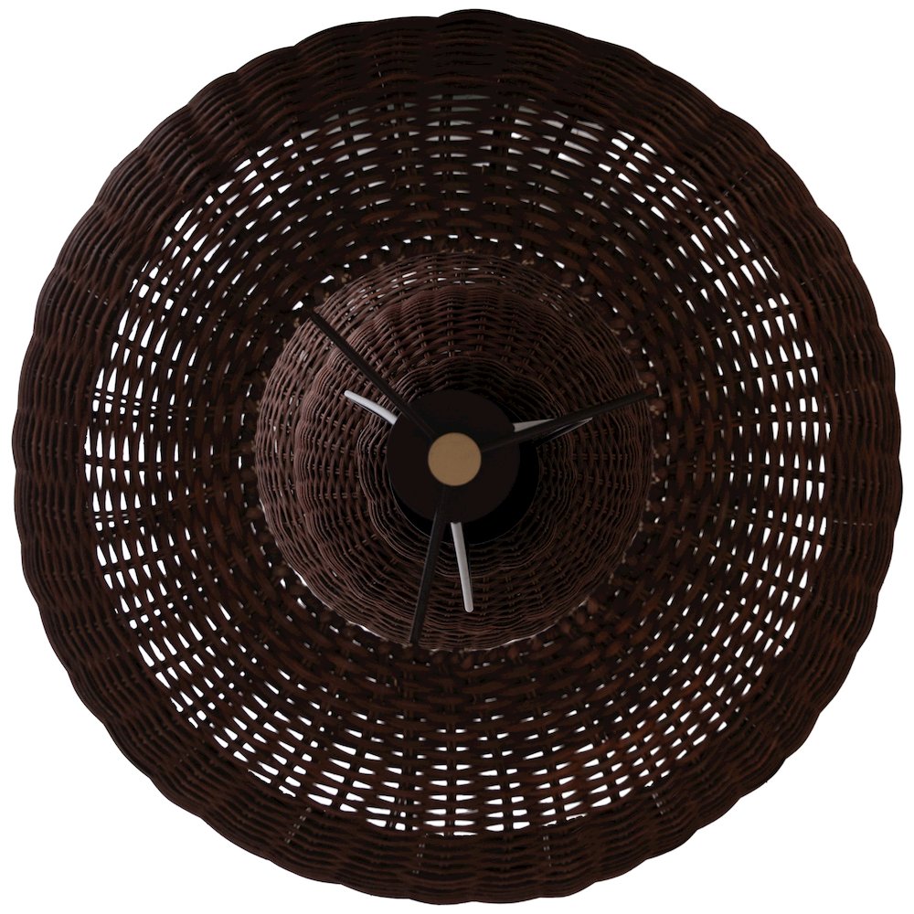 Harvest Brown Rattan Floor Lamp