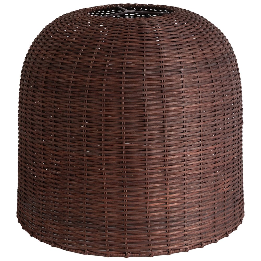 Harvest Brown Rattan Floor Lamp
