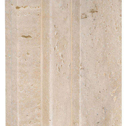 Caldera Beige Travertine, Linen Textured Fabric And Brass Table Lamp
