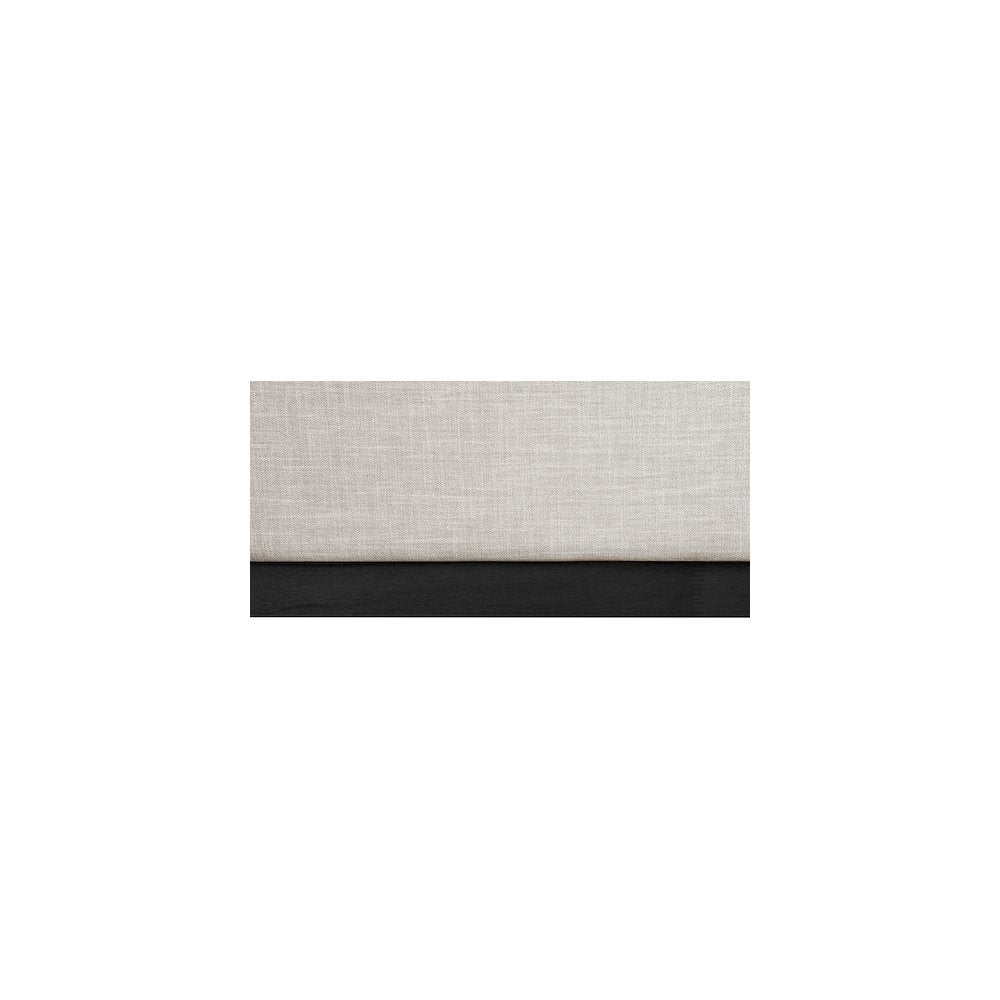 Logan Beige Linen Textured Fabric King Bed