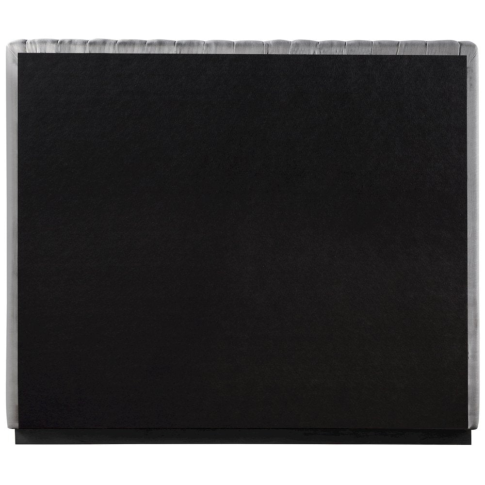 Logan Grey Linen Textured Fabric Full Bed