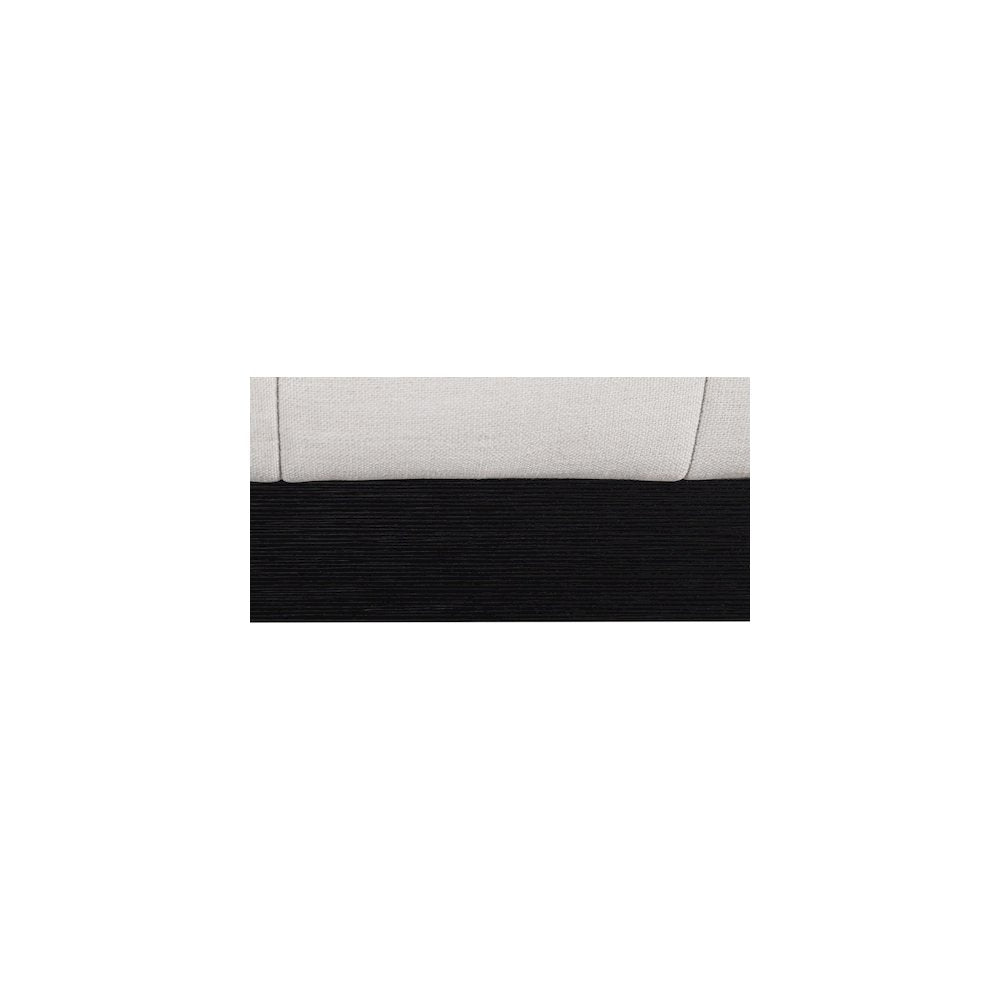 Lucia Beige Linen Textured Fabric Queen Bed