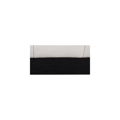 Lucia Beige Linen Textured Fabric Twin Bed