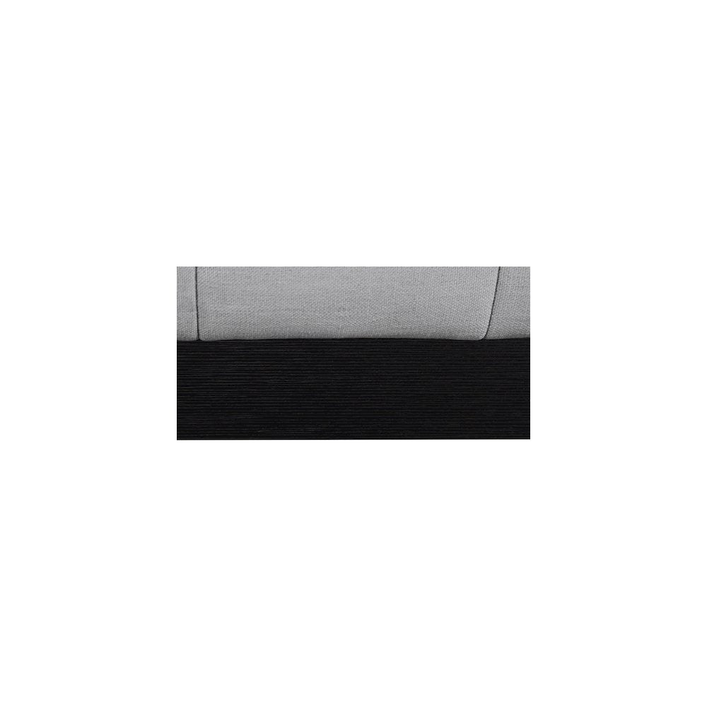 Lucia Grey Linen Textured Fabric Queen Bed