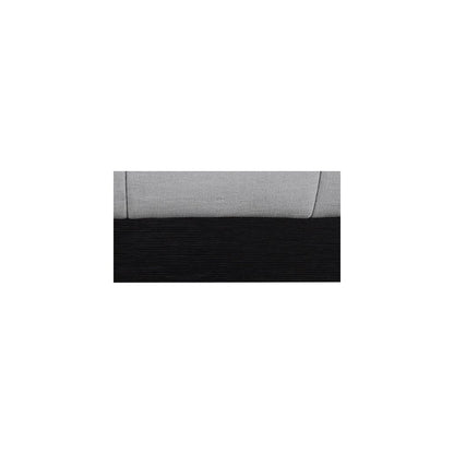 Lucia Grey Linen Textured Fabric Twin Bed