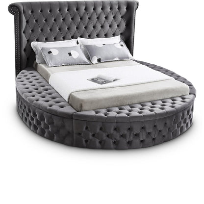 Luxus Grey Velvet Full Bed